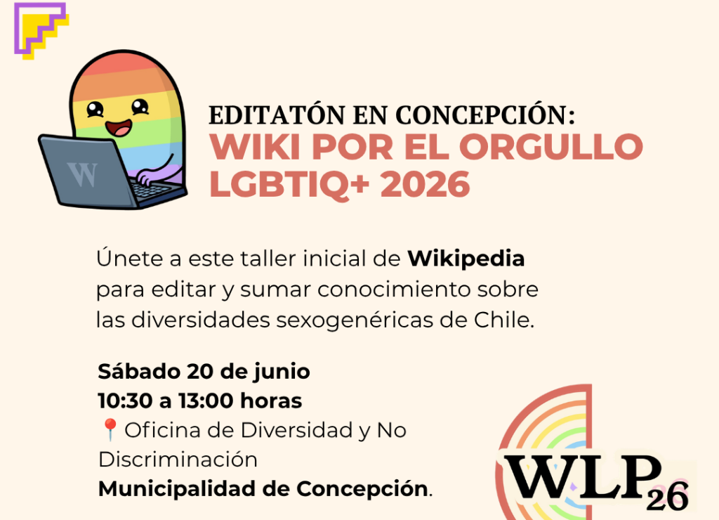 Editatón en Concepción: Wiki por el Orgullo LGBTIQ+ 2026